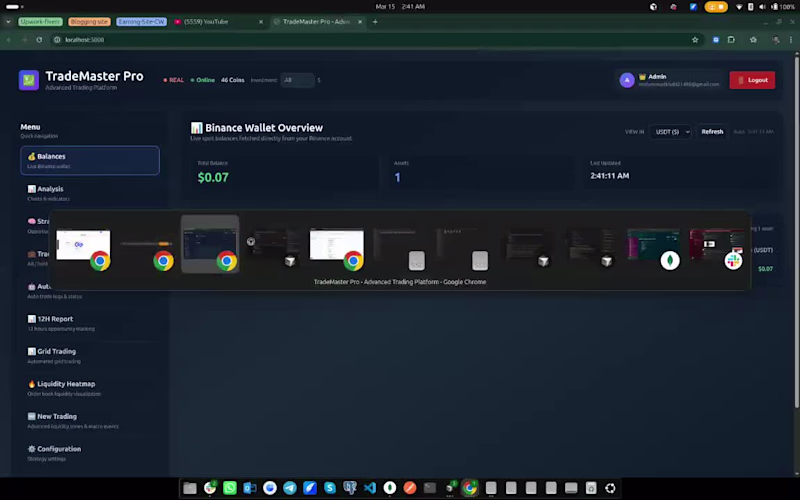 Cover image for Binance spot trading bot with
