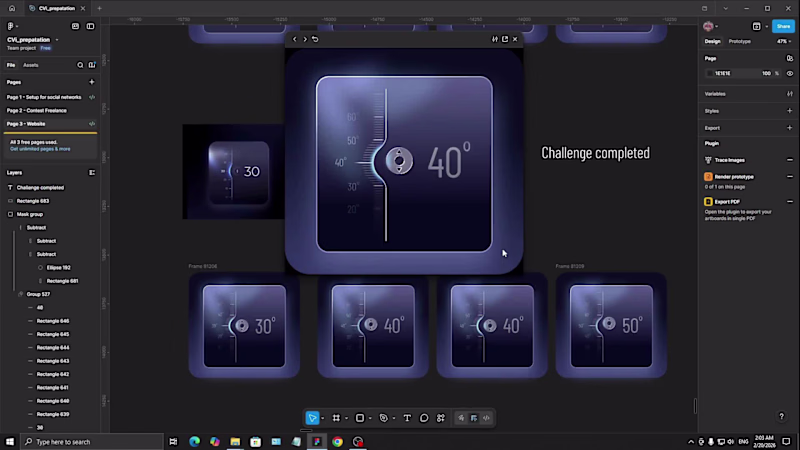 Cover image for UI/UX test project Figma Challenge