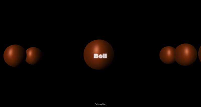 Cover image for A new chocolate balls brand. used @Unicorn Studio shaders an...