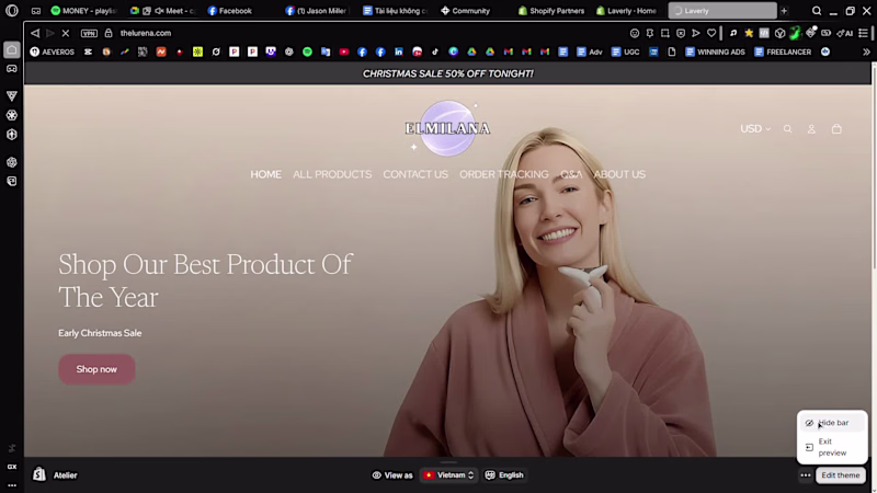 Cover image for I ve just finished homepage for Elmilana(skincare brand)