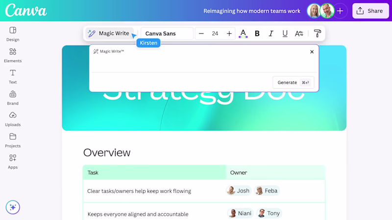 Cover image for Docs that bring your ideas to life