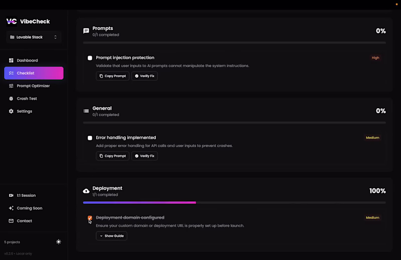 Cover image for Just pushed a fresh update to VibeCheck 🚀 It now fully supp...