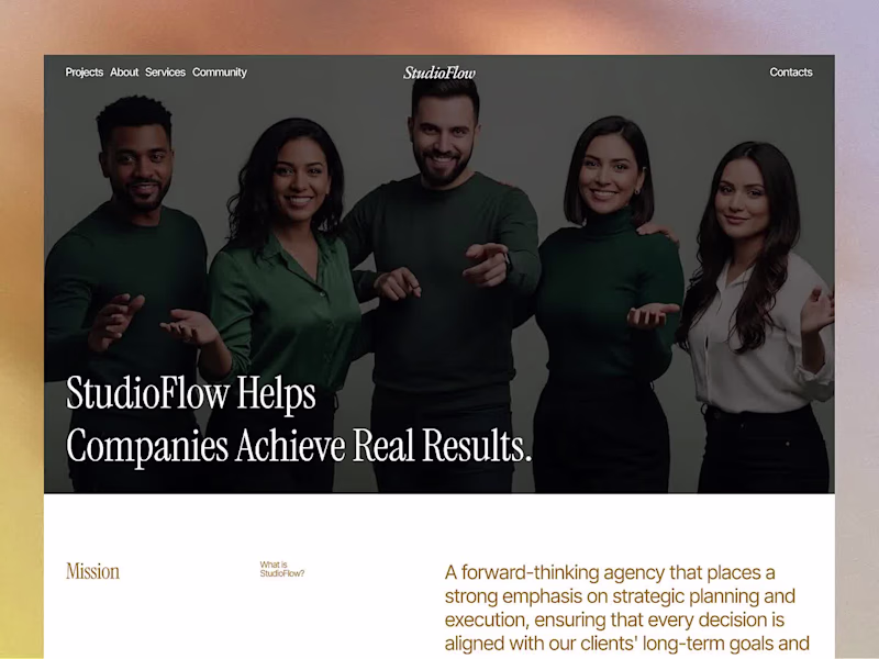 Cover image for StudioFlowz Multi-purpose Framer Website System