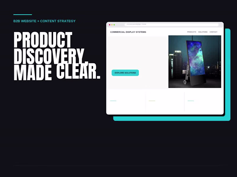 Cover image for B2B WEBSITE + CONTENT STRATEGY PRODUCT DISCOVERY, MADE CLEAR.