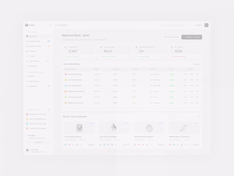 Cover image for AI Product design for FlowAI. Details make your product diff...