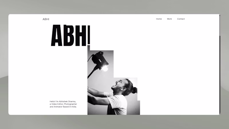 Cover image for Portfolio Website for Photographer and Brand Designer