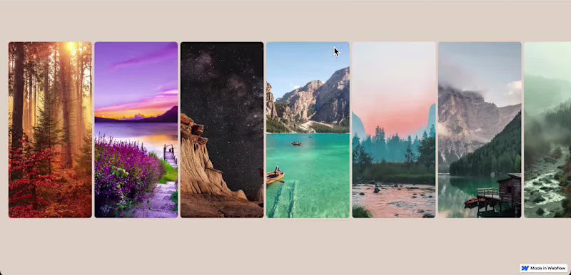 Cover image for Free Webflow Component: Accordion Parallax Carousel Released