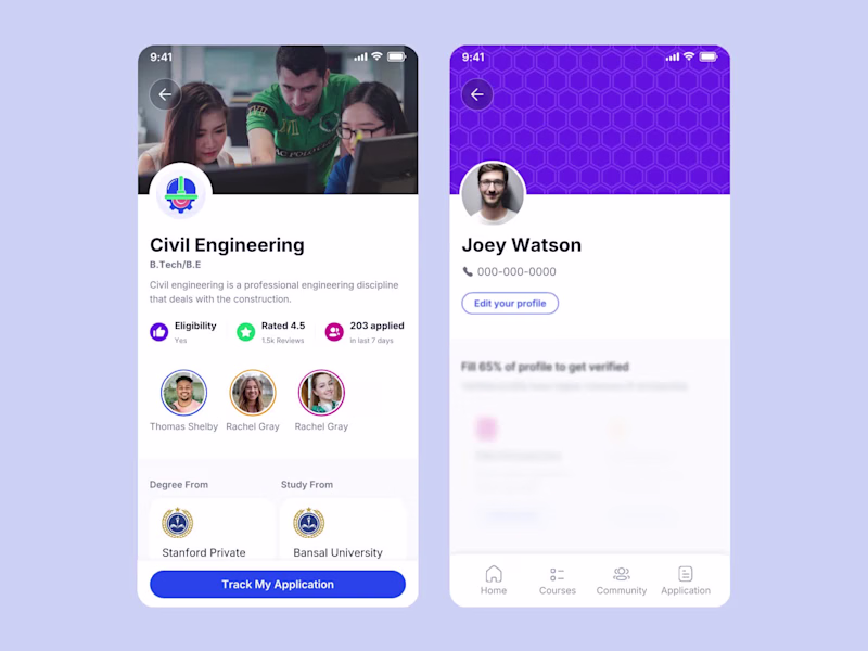 Cover image for College discovery app