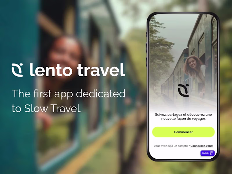 Cover image for Lento Travel • Designing a Mobile App for Slow Travel
