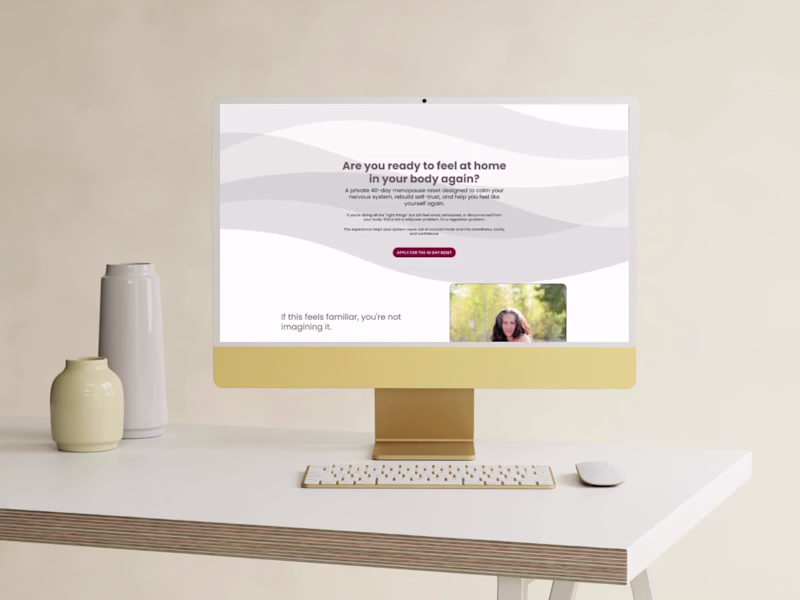 Cover image for 40-Day Menopause Reset Brand Refresh and Sales Page