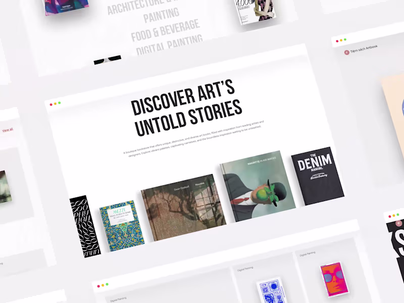 Cover image for Artbook- Website Design

Artbook is a