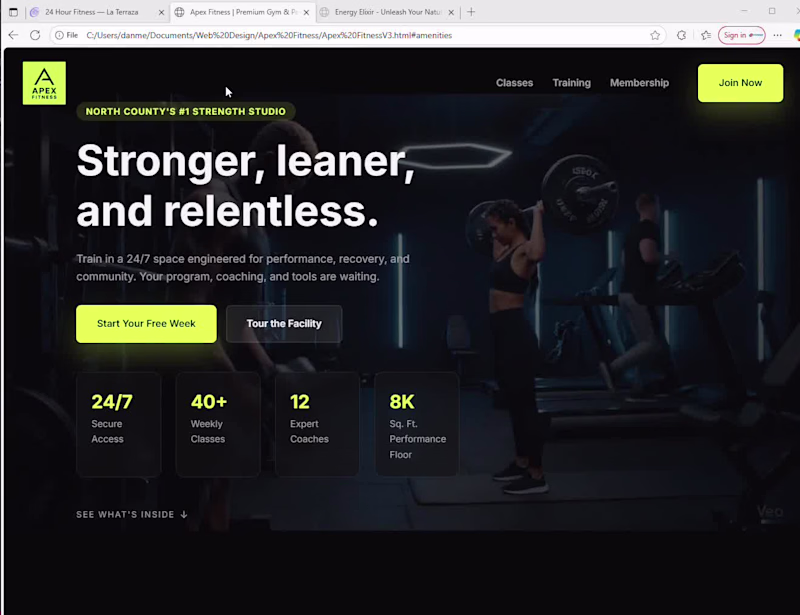 Cover image for Gym Landing Page (Local Fitness / Personal Trainer)