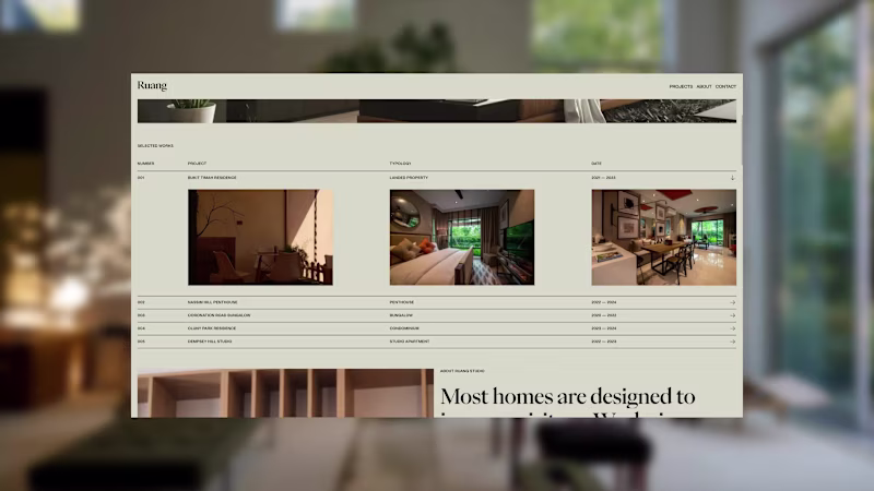 Cover image for Editorial Website Concept | Luxury Residential Interior Studio