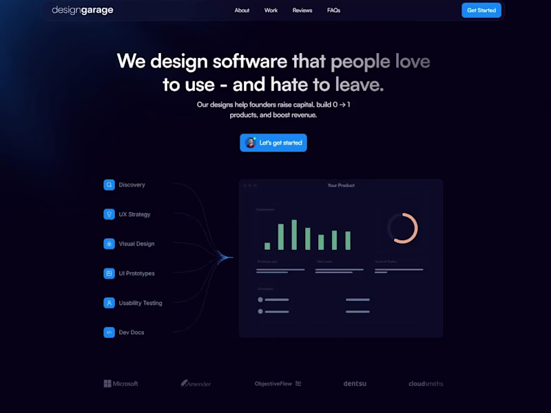Cover image for Design Garage Agency Website Redesign with Framer