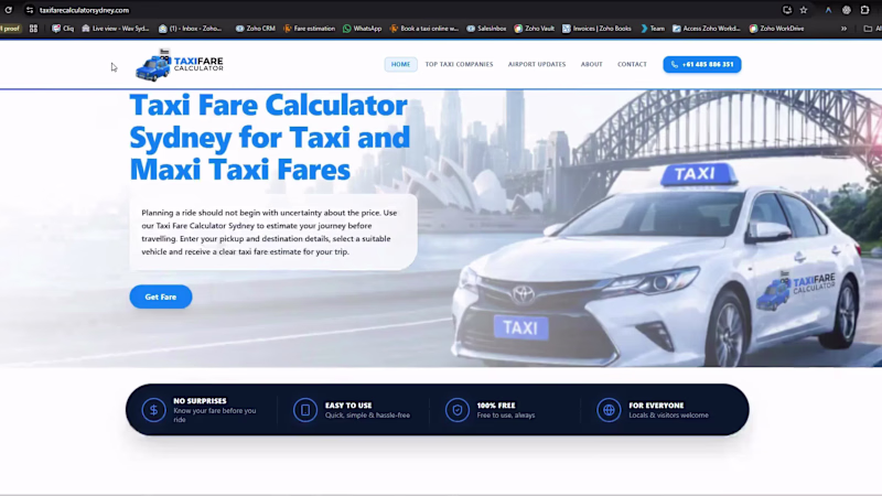 Cover image for Taxi Fare Calculator Sydney
A customer-facing