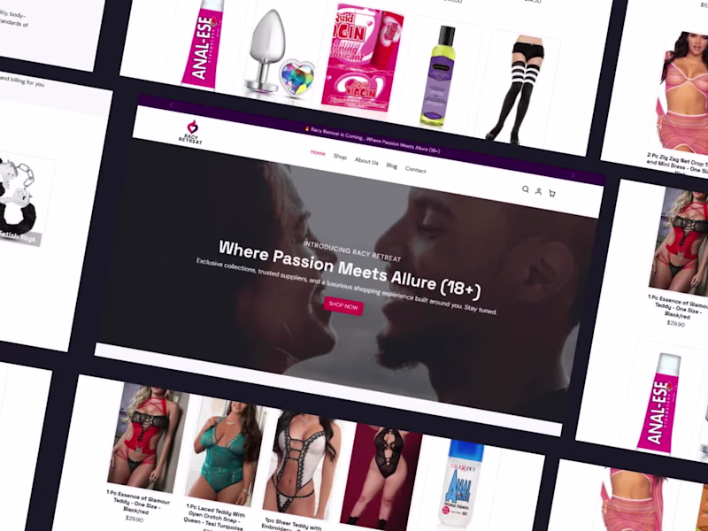 Cover image for Premium Shopify Store Design For Racy Retreat