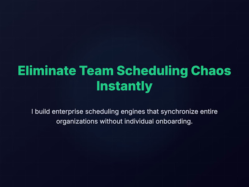 Cover image for MeetMira: Enterprise Team Scheduling Engine