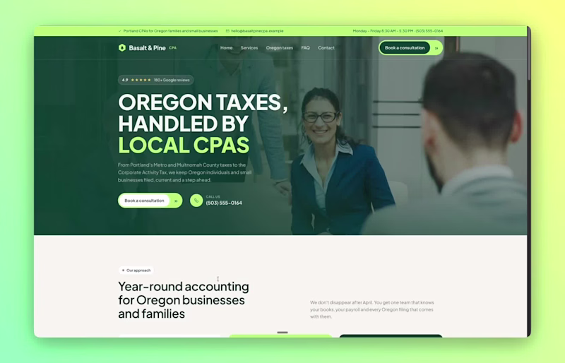 Cover image for Basalt & Pine CPA is