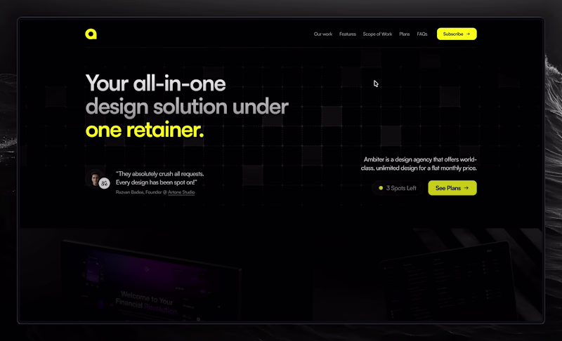 Cover image for Ambiter — my first Framer