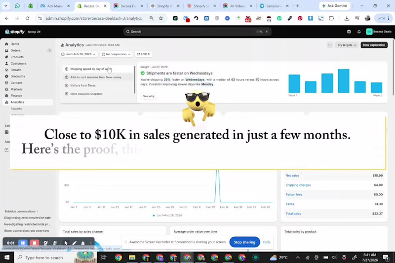 Cover image for $10K+ in sales generated for