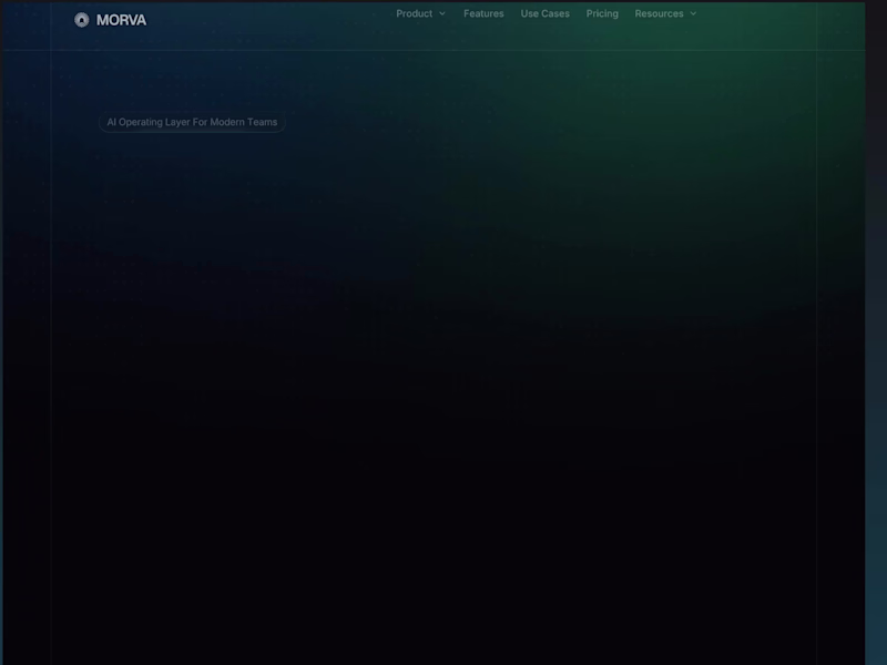Cover image for Morva - AI Agent Website Design