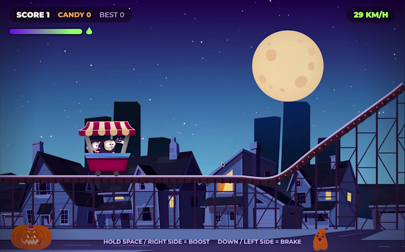 Cover image for Midnight Haunted Town Ride With Vampire, Reaper and Bat