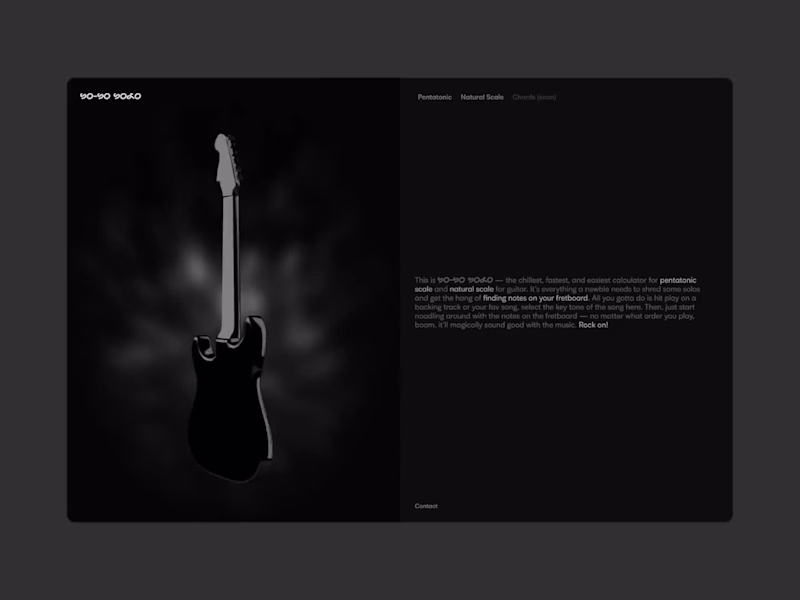 Cover image for So-So Solo—A guitar scale calculator