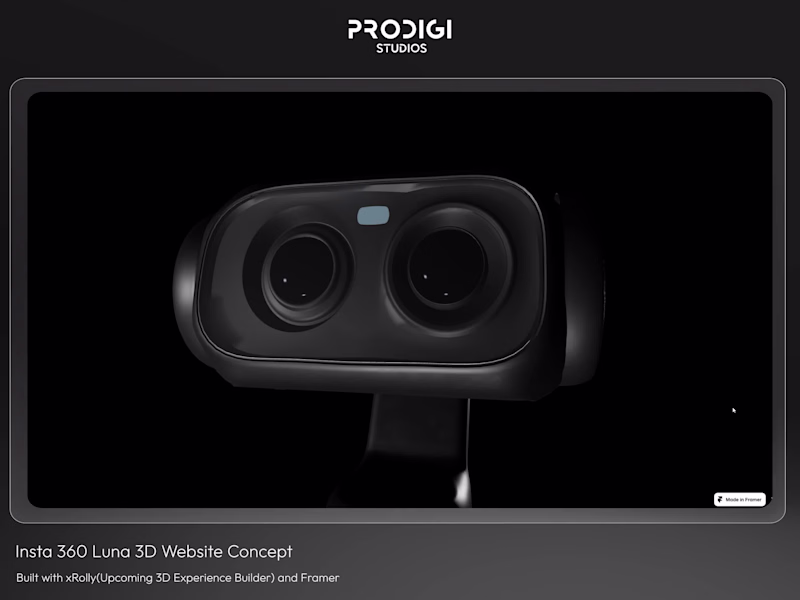 Cover image for Insta360 Luna — Immersive 3D Website Design