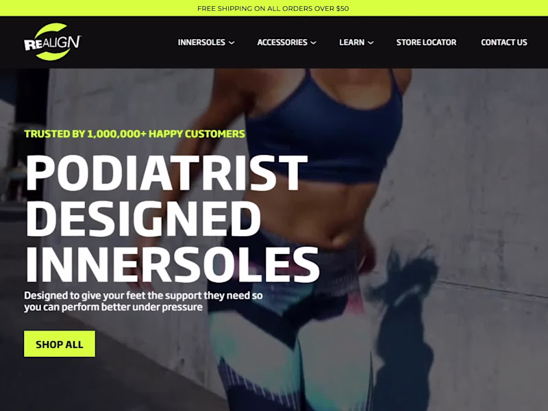 Cover image for Realign Performance - Podiatrist Designed Innersoles