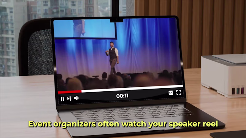 Cover image for Speaker reel video for speaker