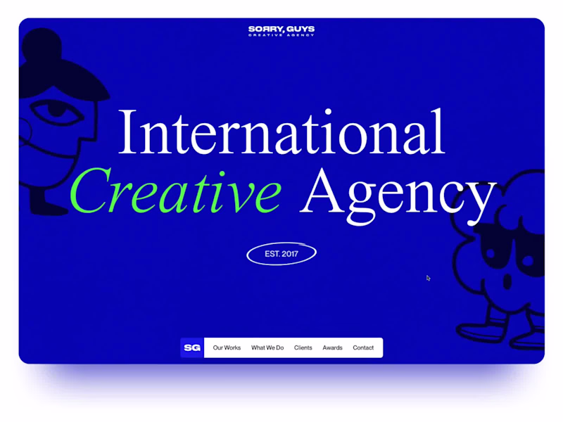 Cover image for Bold Website Design for Sorry, Guys Agency
