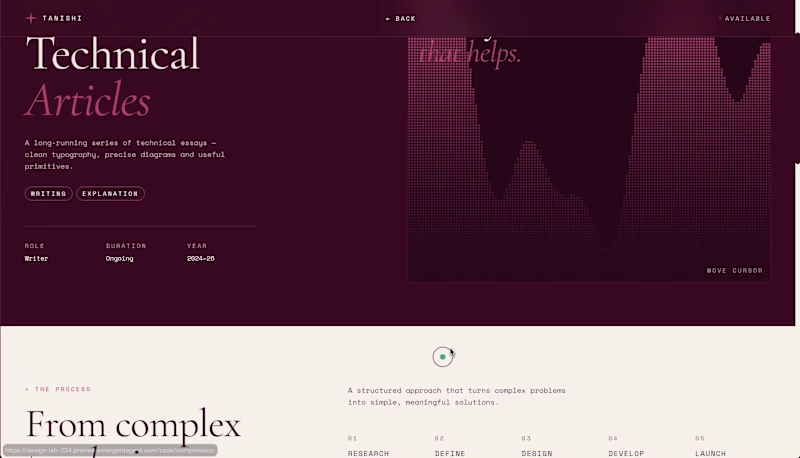 Cover image for interactive web page: