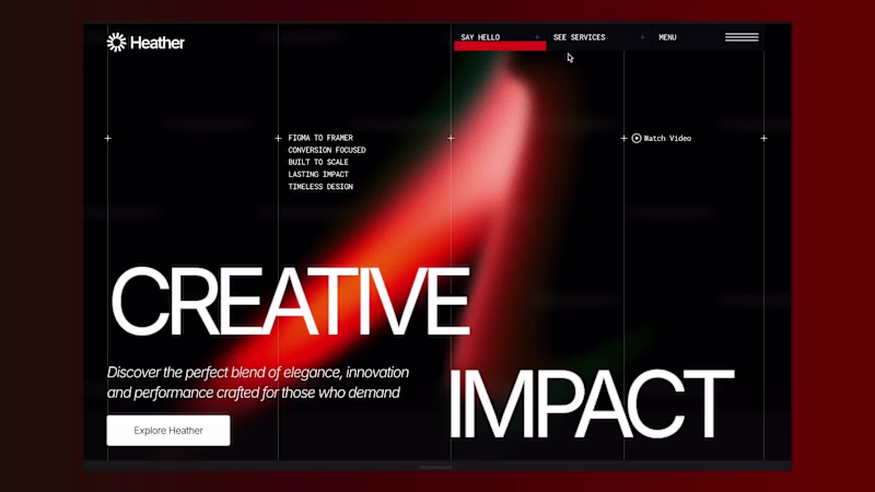 Cover image for Free Framer Template: Download Heather for Personal Projects