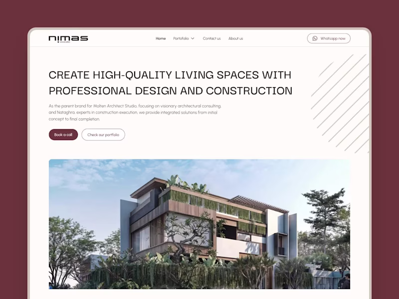 Cover image for Nimas Associate Website Redesign & Wordpress Development