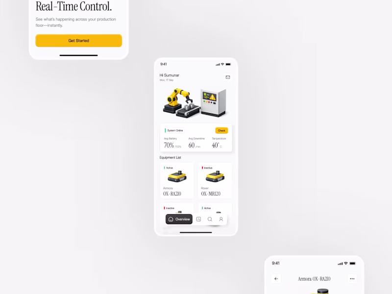 Cover image for Operix - Smart Manufacturing App Design