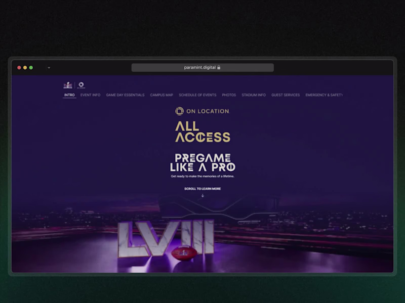 Cover image for 2024 Super Bowl Site for Endeavor