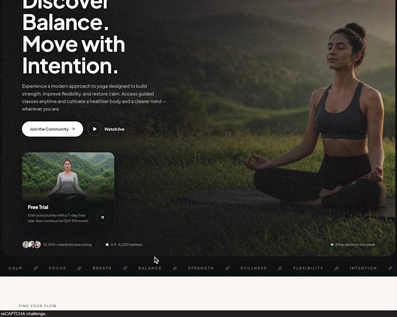 Cover image for Online yoga has a retention