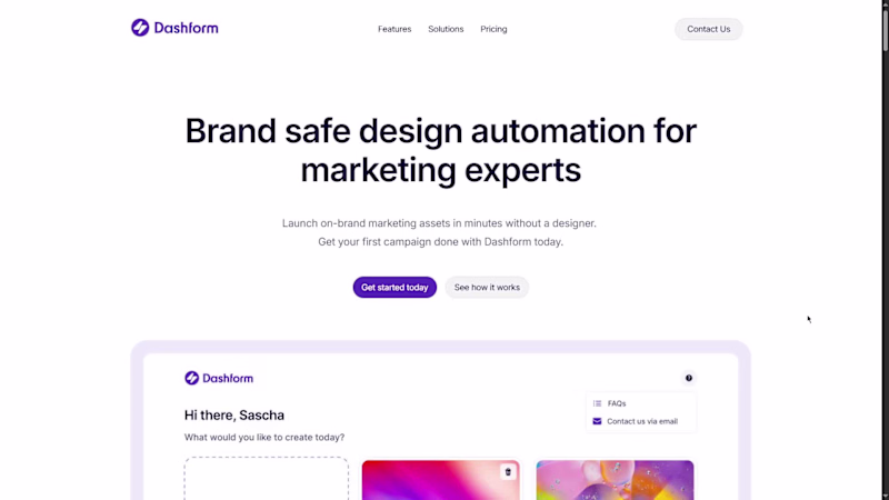 Cover image for Dashform - Webstudio Marketing site Development