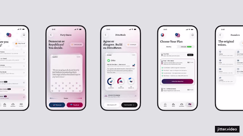 Cover image for DITTO IQ: Political Quiz Mobile App