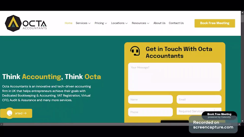 Cover image for Website Design for Accounting Firm - Octa Accountants UK