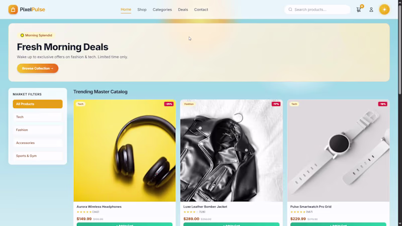 Cover image for PixelPulse is a fully interactive