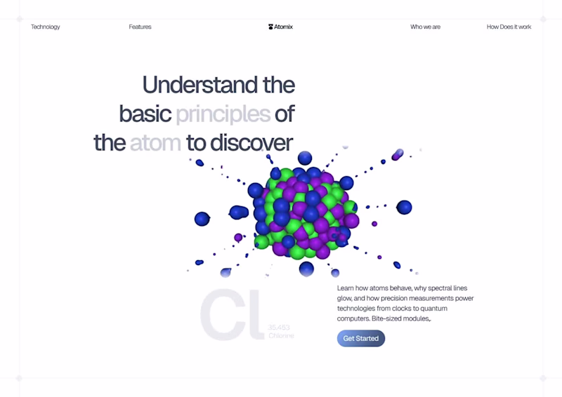 Cover image for Hero Section concept for understanding atom, asset generated...