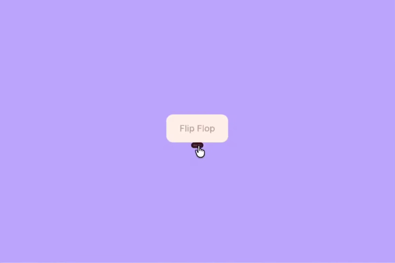 Cover image for FlipFlop button interaction built with