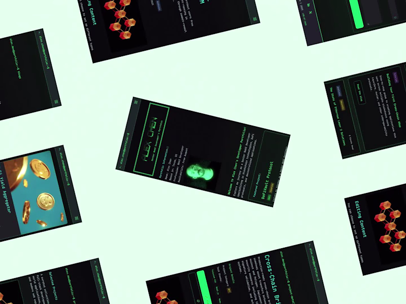 Cover image for Experimented with a command line inspired layout in Framer. ...