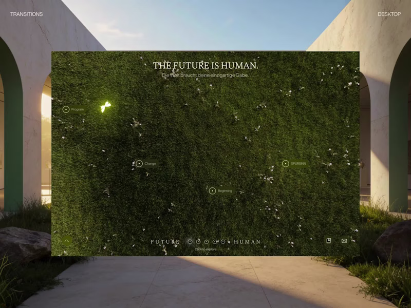 Cover image for Immersive Website Design for FUTURE HUMAN