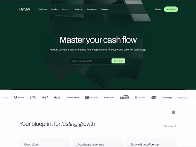 Cover image for Gynger.io - Webflow Rebuild