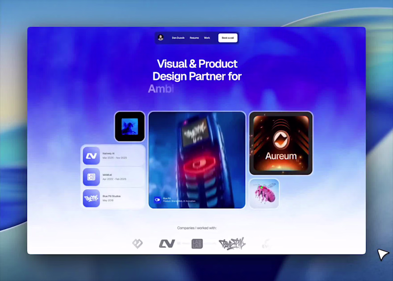 Cover image for Finally pressed “publish” on my portfolio today. Feels unreal.