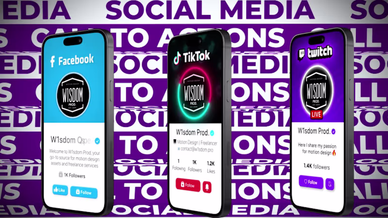 Cover image for Social Media 3D Phone Animations