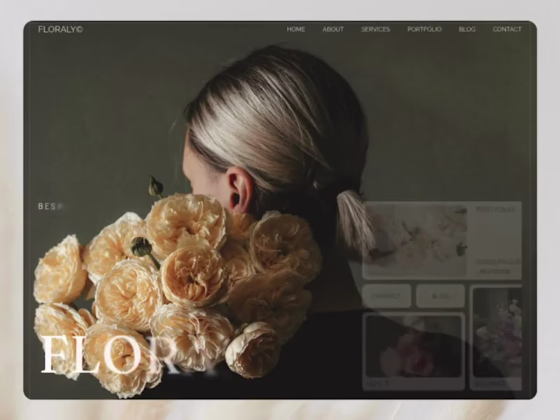 Cover image for Floraly - Florist & Photographer Portfolio Website - Framer