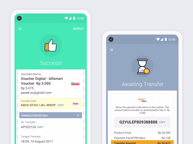 Cover image for Ayopop Transaction Status Animation